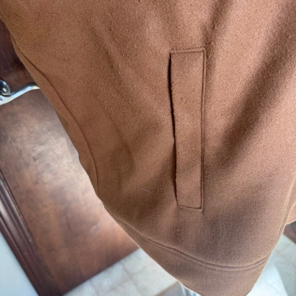 Old Navy Plus Size Brown Jacket with Sherpa Collar